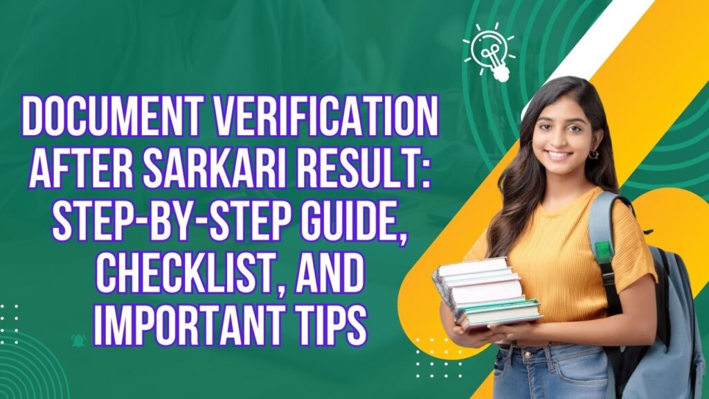 Document Verification After Sarkari Result