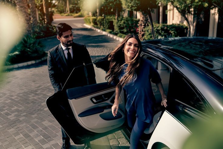 Girl Are Smiling and Happy For chauffeur Service