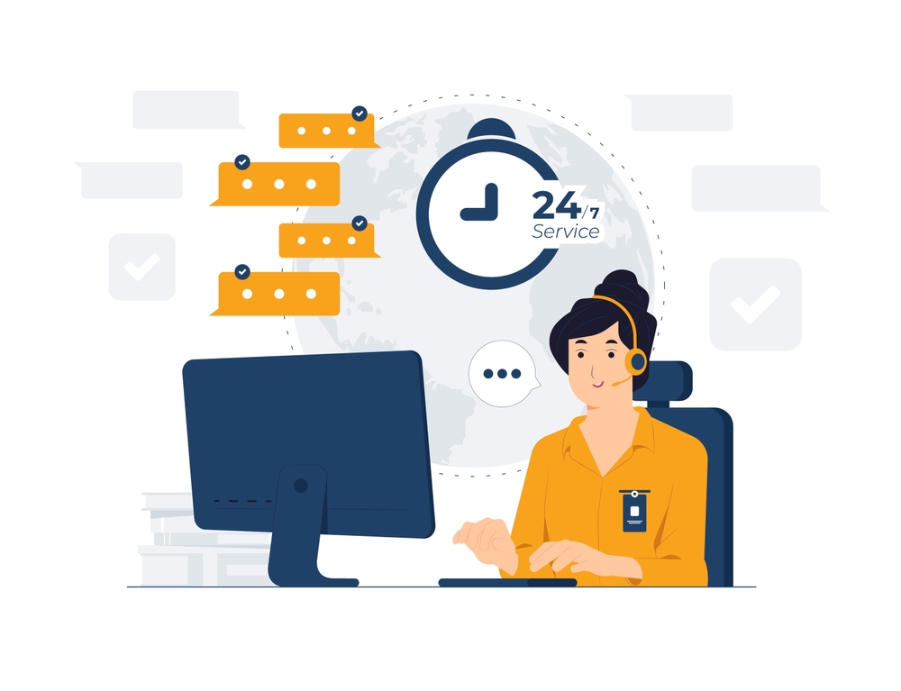 Female,Customer,Support,,Phone,Operator,With,Headset,Working,In,Call