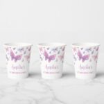 custom Butterfly paper cups