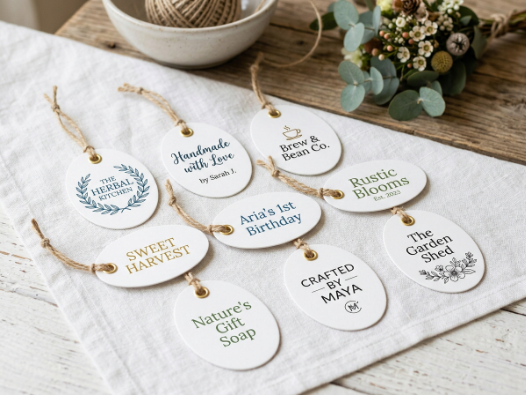 Custom Oval Tags