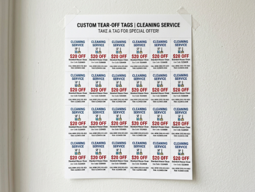 Custom Tear Off Tags